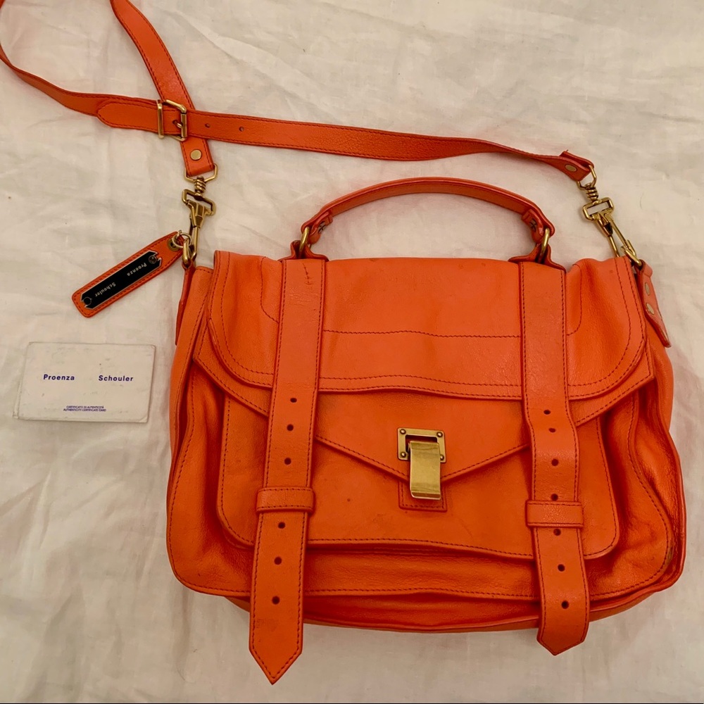 Proenza Schouler Ps1 Medium Orange/Coral Bag
